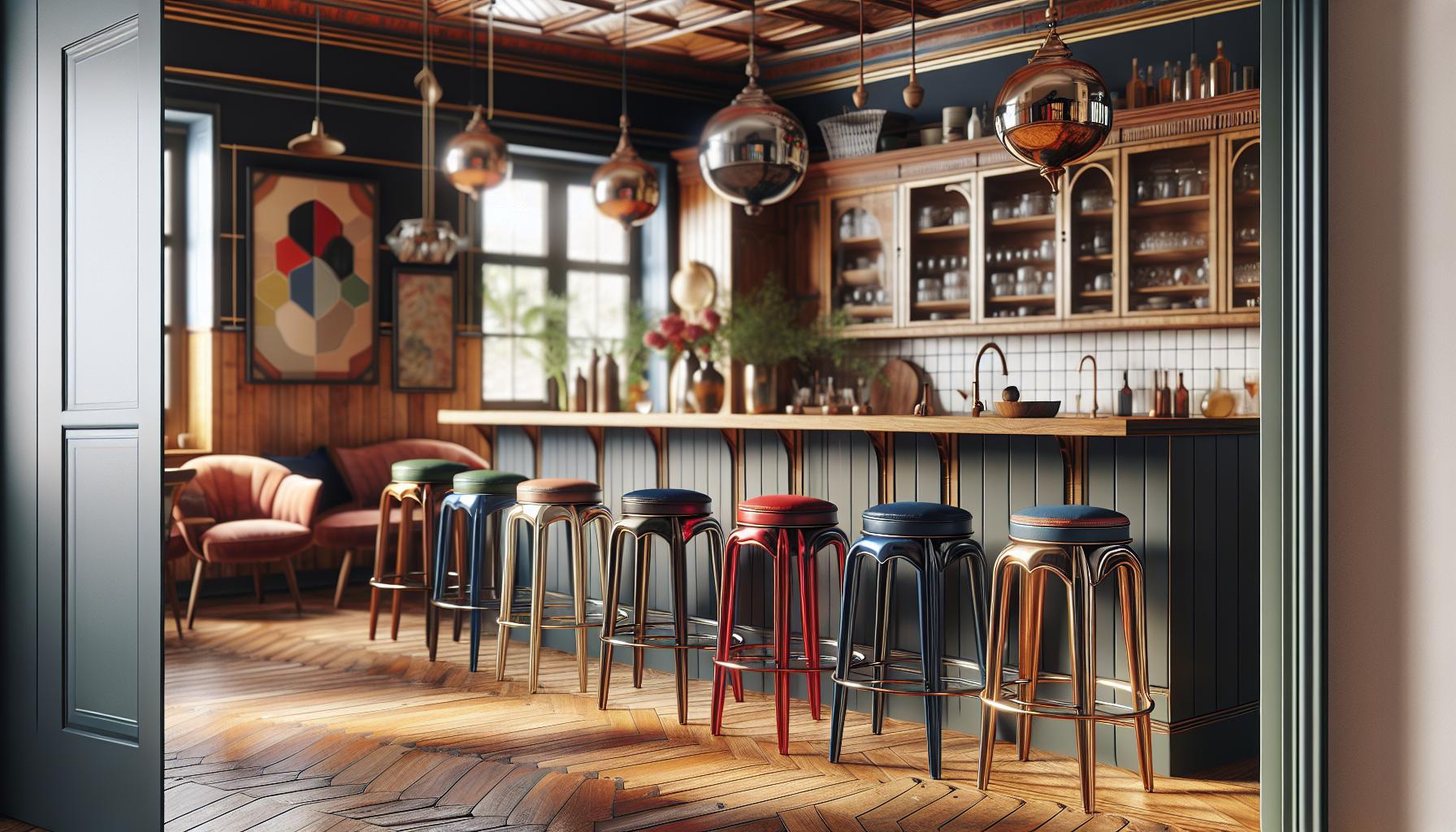 metal bar stools
